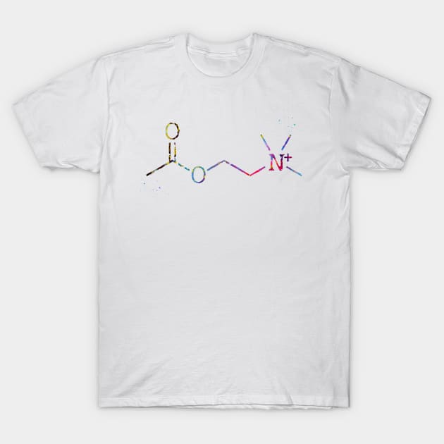 Acetylcholine molecule T-Shirt by erzebeth